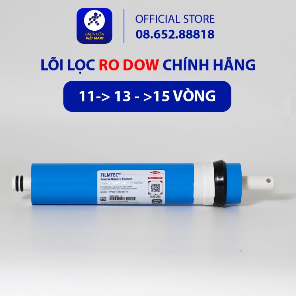 Lõi lọc nước, RO DOW filmtec, Lõi lọc nước chính hãng sử dụng tất cả các máy lọc nước Ro chính hãng