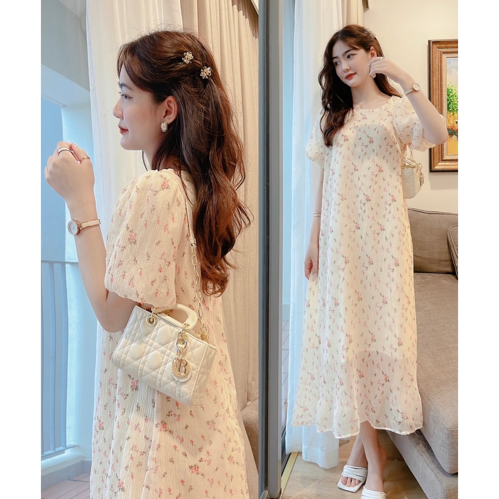 VÁY BABY HOA DẬP NHĂN by MULLET