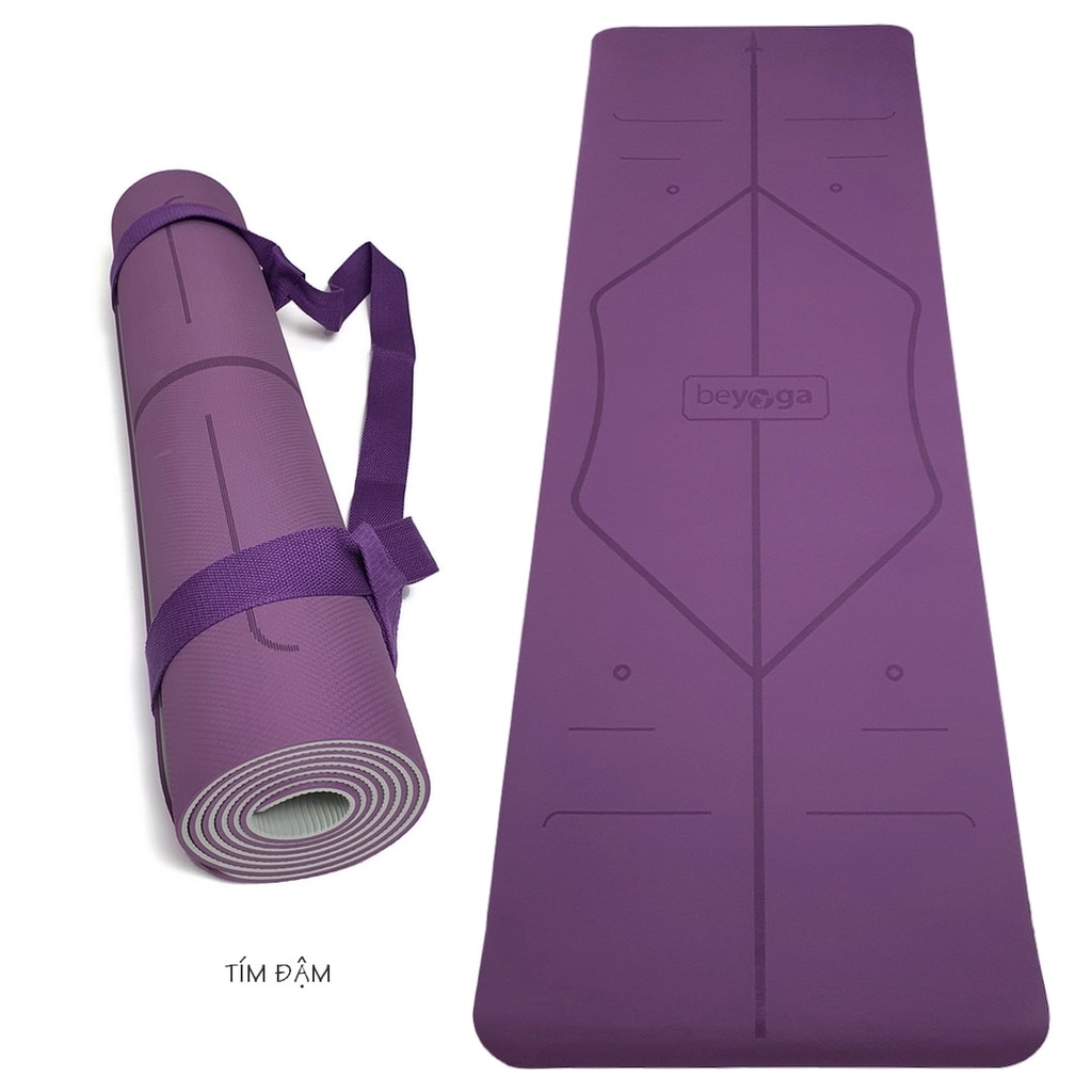 Thảm yoga định tuyến TPE 6mm beYoga