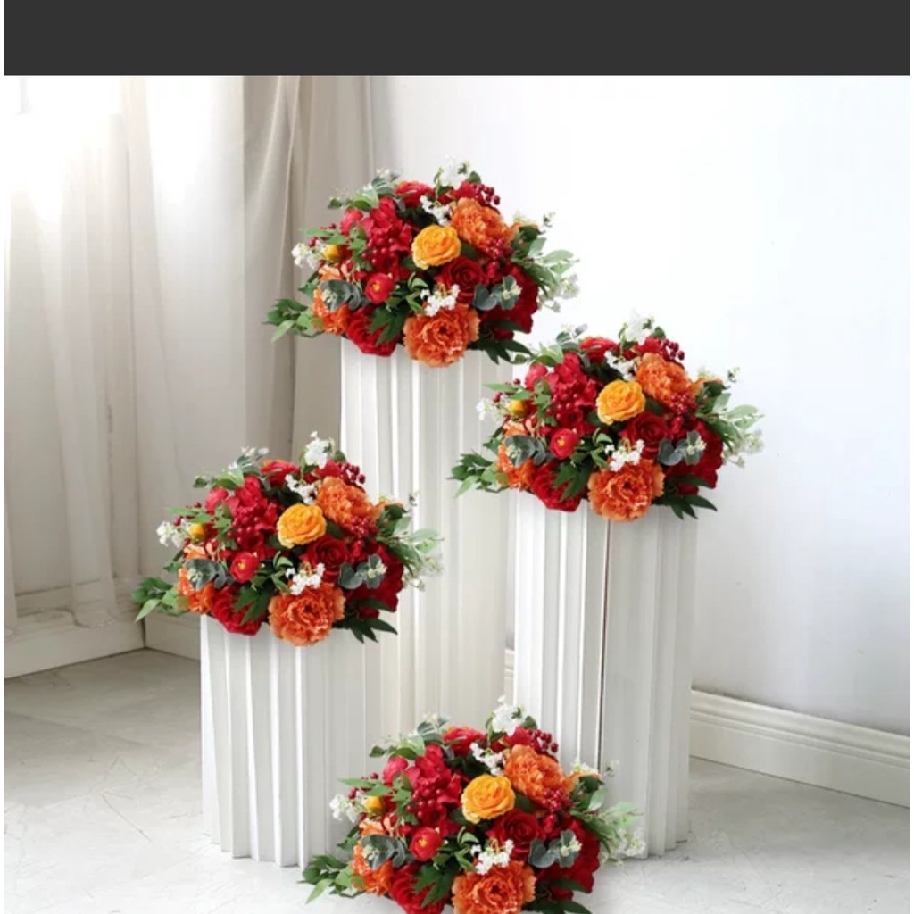 Lẵng Hoa Lụa Trang Trí Đám Cưới, Sinh Nhật, Decor Sự Kiện Nhiều Mẫu Sang Trọng Anhome LH-05