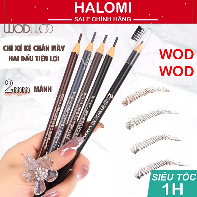 Chì xé kẻ mày WODWOD cứng phẩy sợi Eyebrow Pencil sắc nét chuyên dùng cho Makeup trang điểm | BigBuy360 - bigbuy360.vn