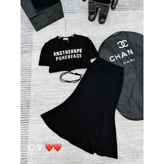 SET ÁO VÁY ĐUÔI CÁ QC ( ảnh thật mẫu mặc)