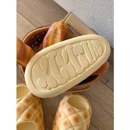 Dép bánh mì dễ thương đế dày-Dép lê quai ngang mùa hè 2023