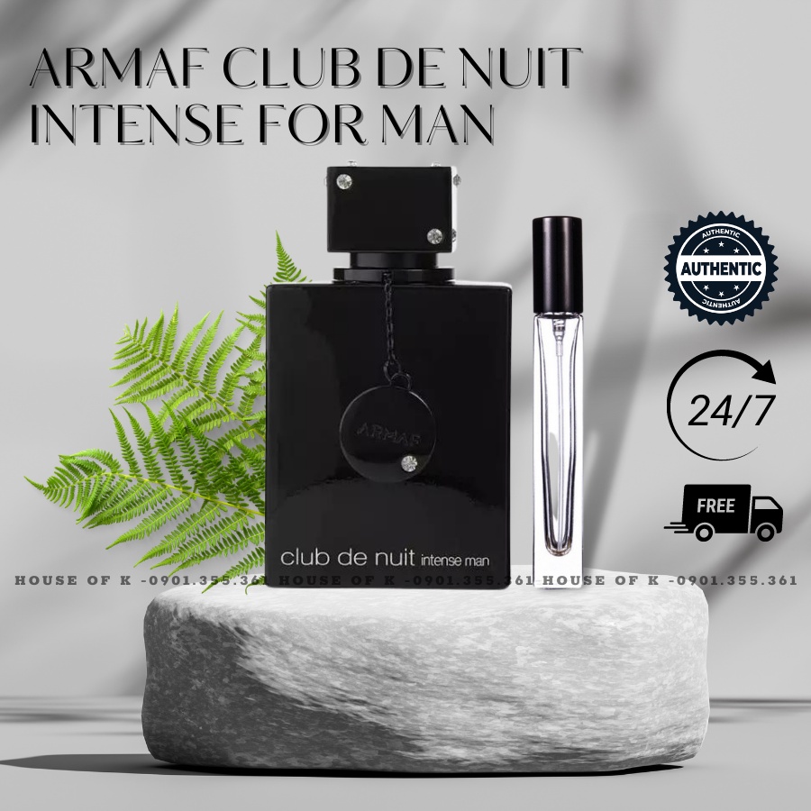 Nước Hoa Nam Armaf Club De Nuit Intense For Man, Chai chiếc dùng thử 10ml