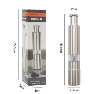 Dụng Cụ Xay Tiêu, Muối Mini Inox 304 – Xay Tiêu Chỉ Vài Cú Nhấn