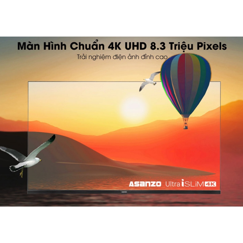 Smart Tivi Asanzo 43U73-tivi 43 inch 4k-bluetooth-tìm kiếm bằng giọng nói-bảo hành 24 tháng toàn quốc