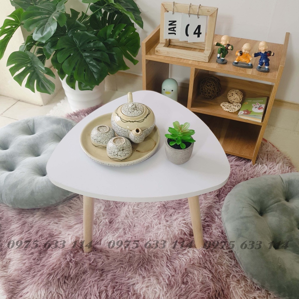 Bàn trà sofa 💜FREESHIP💜 Bàn gỗ ngồi bệt MINI 40*40 phong cách hiện đại, decor phòng ngủ siêu xinh | BigBuy360 - bigbuy360.vn