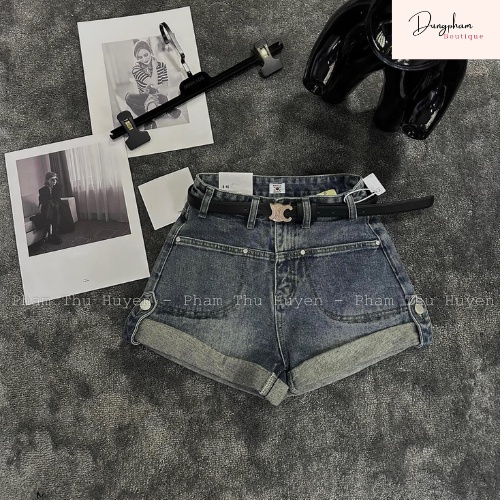 Quần sooc jeans vấn gấu hàng Quảng châu - Anna.Store