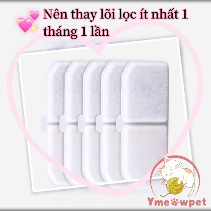 Miếng Lõi lọc nước dùng cho máy uống nước chó mèo / lõi lọc thay thế dùng cho đài phun nước của thú cưng