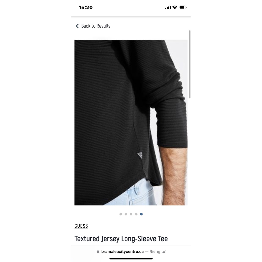 Áo Tay dài Nam Guess fom body vạc bầu 1mau thun dày dăn co giản