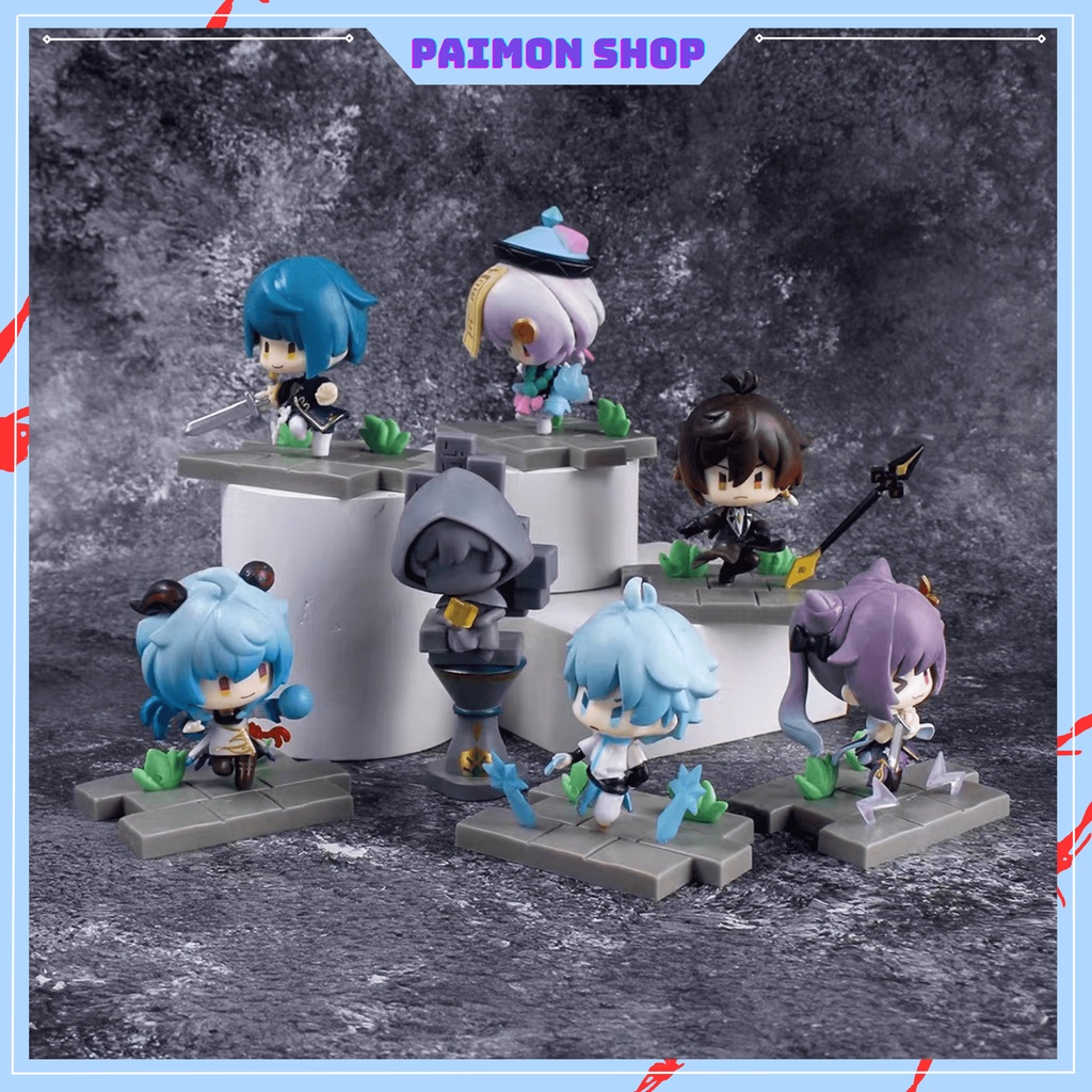 Mô Hình Nhân Vật game Genshin Impact QiQi Zongli Keqing Ganyu Chongyun Xingqiu trang trí trưng bày sưu tập