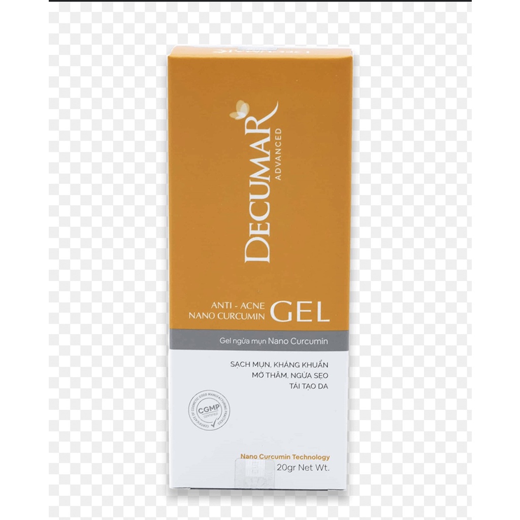 Gel ngừa mụn Decumar Nano Curcumin giảm nhờn cho da mụn