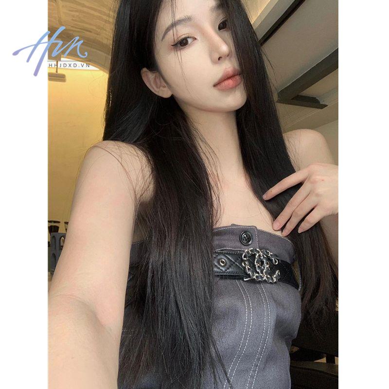 Đầm Ống Lửng Ôm Dáng Thời Trang Mùa Hè Hàn Quốc Gợi Cảm Cá Tính Phong Cách Mới Cho Nữ