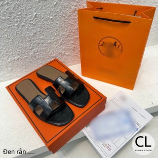 Dép lê HM chất da rắn cao cấp - 4 màu sành điệu
