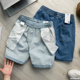 Quần short jeans BTM Studios cạp chun co giãn - 12.460.1