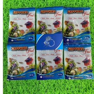 SAPPHIRE FEED ( 20gr) - Thức Ăn Cho Cá Betta, Guppy, Neon, Huyết Anh Đào