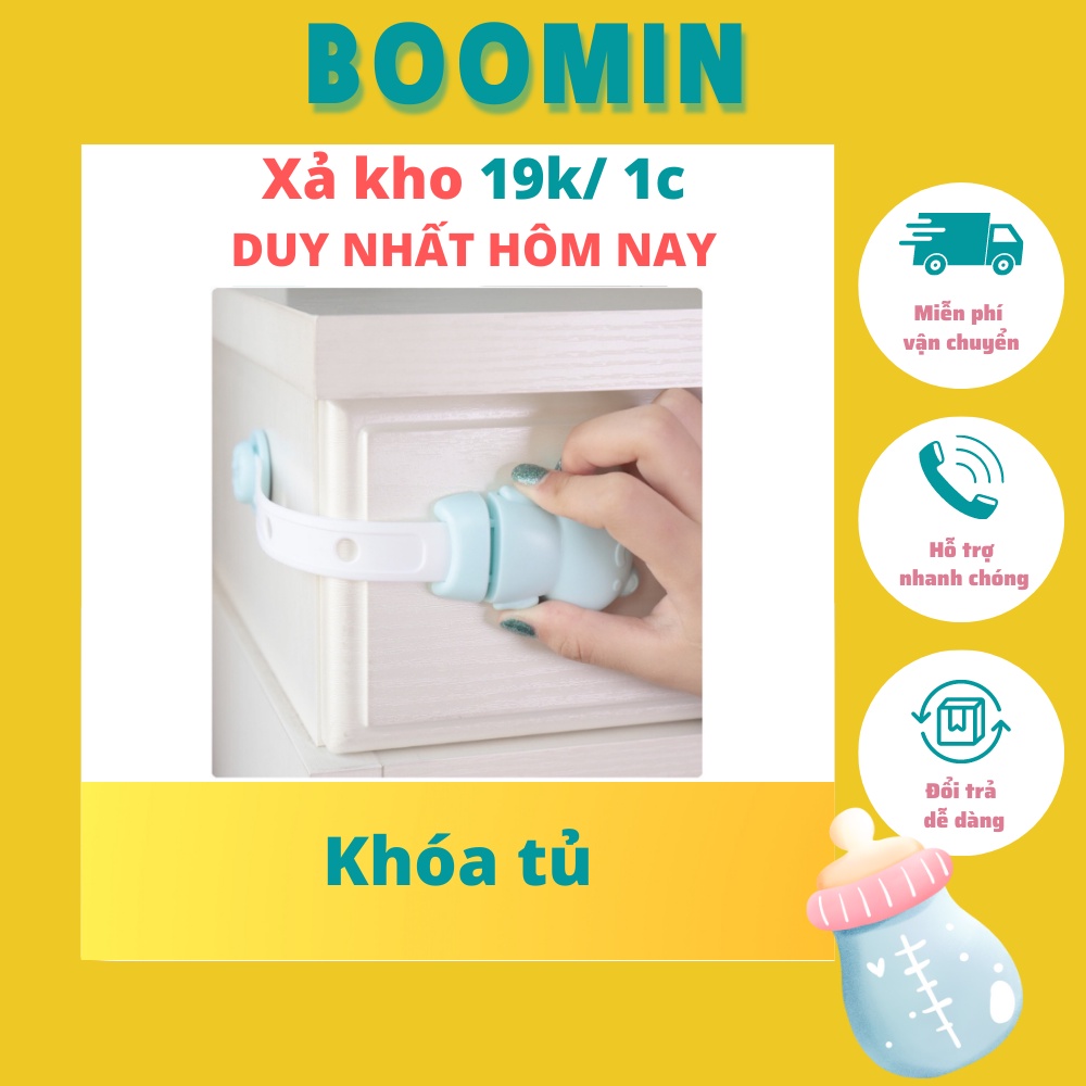 Khóa tủ an toàn cho bé Khóa BOOMIN an toàn tiện lợi