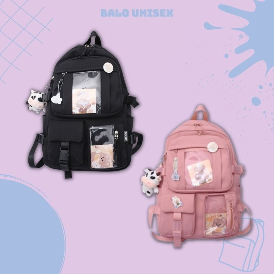 [TẶNG STICKER] Balo Ulzzang Nam, Nữ Đi Học Chống Nước