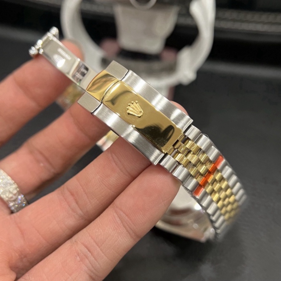 Đồng Hồ Rolex Cơ Mặt Viền ĐÍnh Đá Sang Trọng, Đòng Hồ Đeo Tay Dây Thép Chống Gỉ Chống Xước Kháng Nước 5ATM Bảo Hành Tốt | BigBuy360 - bigbuy360.vn