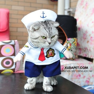 Áo cosplay thủy thủ cho chó mèo - sp006019sailor