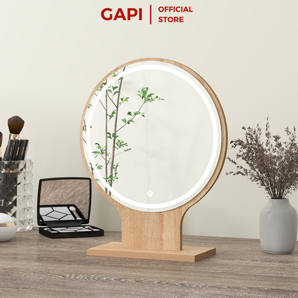 Gương để bàn Gapi viền đèn Led sang trọng - GP214