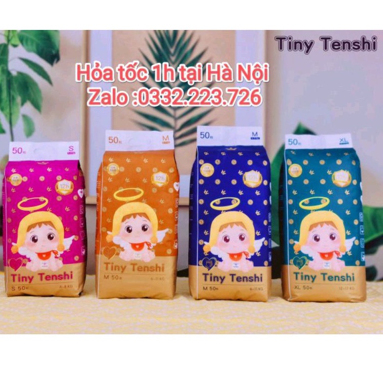 Bỉm tã quần Tiny Tenshi M50/L50/XL50/XXL50/XXXL50/XXXXL50 mềm mại, siêu thấm hút