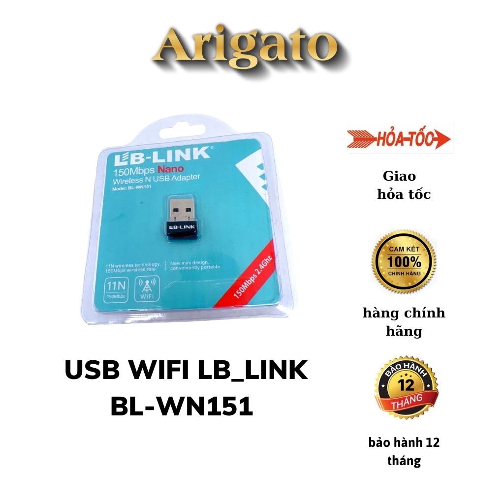 Usb wifi LB link BL-WN151, USB thu wifi LBlink Fuller dùng cho máy tính