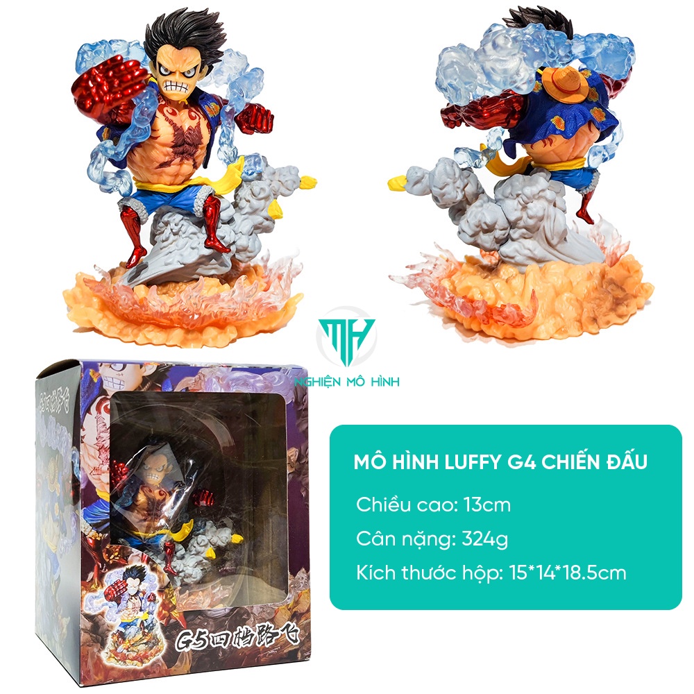 Mô hình One piece - Mô hình Luffy G5 trạng thái chiến đấu cao 14cm, full BOX