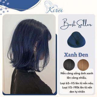 Thuốc nhuộm tóc màu XANH ĐEN không cần tẩy tóc Kirei Hair, KireiHair, KIREIHAIR