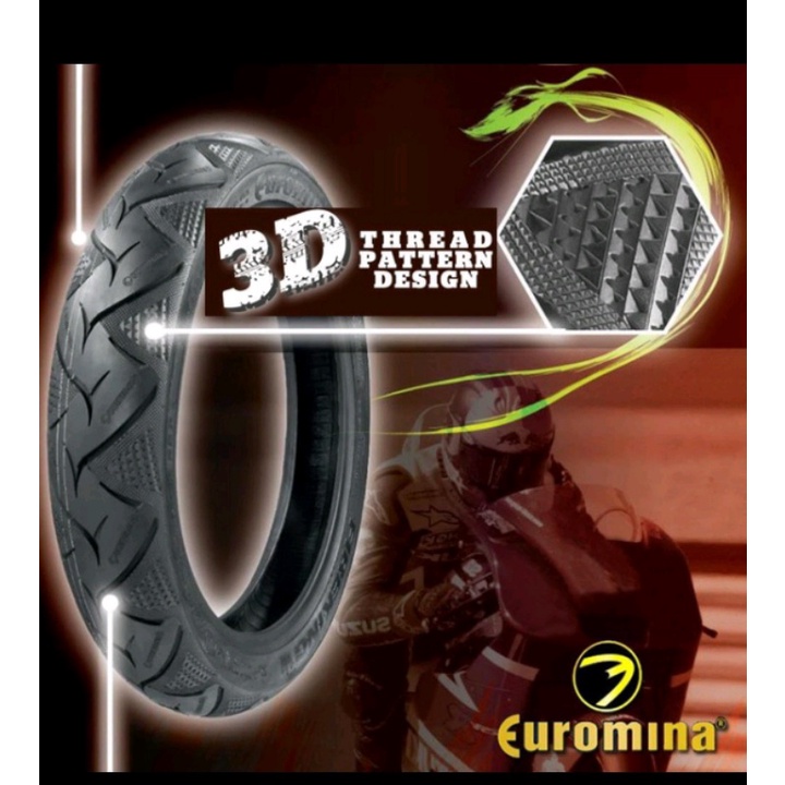 Lốp 100/80-14  Fiking Sau Air blade/Vario 150, piaagio libety... hiệu Euromina.