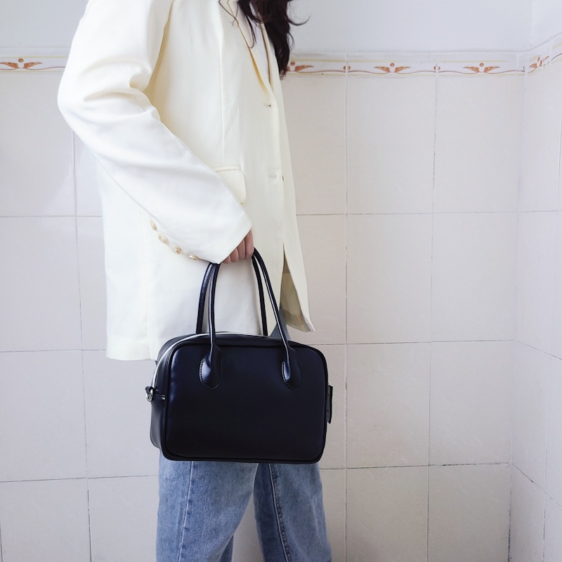 Mischa Túi Đeo Vai Hình Vuông Nhỏ Bằng Da PU Màu Trơn Thời Trang Phong Cách Phương Tây