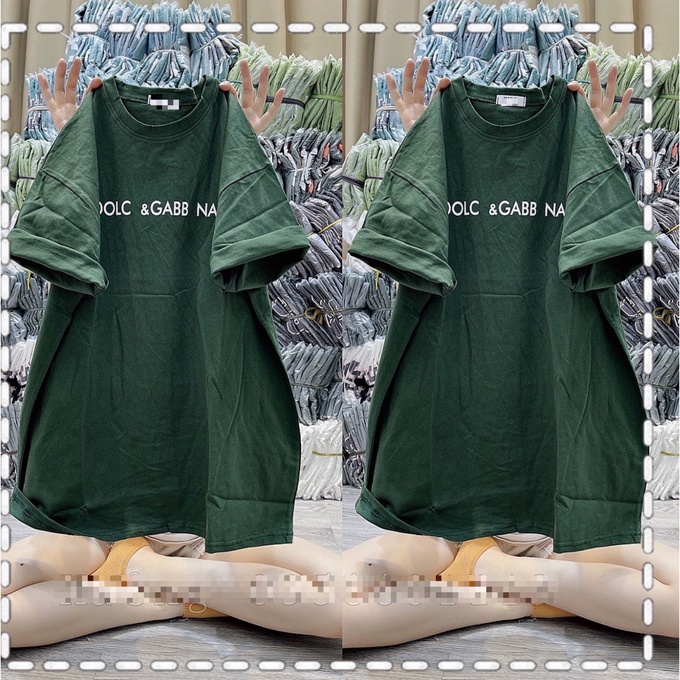 Áo thun nữ DOLCC.GABB,áo phông cotton su chất trơn unisex form dáng thụng rộng tay lỡ chất màu đen trắng