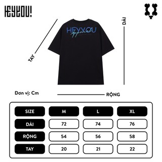 Áo thun Heyyou! Apparel Black