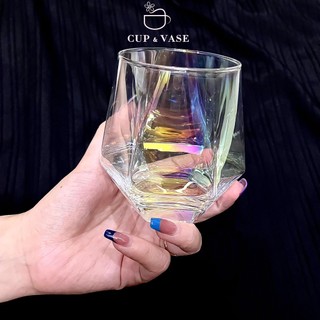 Ly Thủy Tinh Uống Nước CUP & VASE Ánh Cầu Vồng