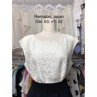 Áo sơ mi kiểu si tuyển 2hand ren trắng