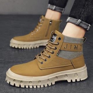 Giày boot nam - combat boots thời trang đế cao 2 màu gn421