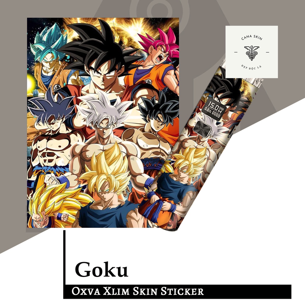 Miếng dán skin cho xlim v2/xlim SE / favostix / Xlim Pro / feelin... in hình Goku
