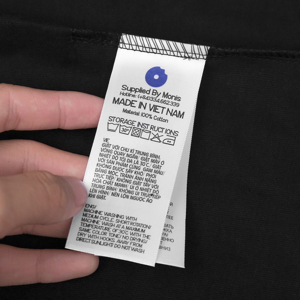 ÁO THUN UNISEX BASIC OVERSIZE RED.CROSS 100% COTTON - MONIS CHÍNH HÃNG