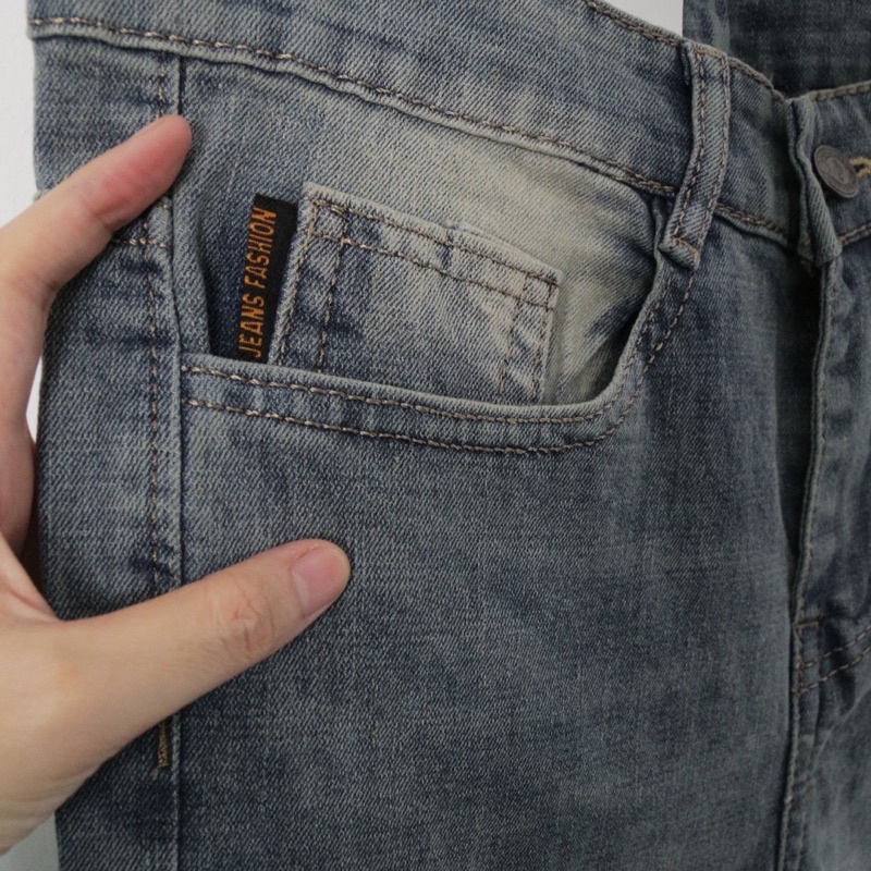 Jean skinny xanh trầm KP KPis Clothes sale 50% unisex nam nữ