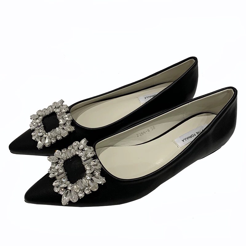 Giày Búp Bê Nữ Đá Vuông Sang Chảnh Mã A16ĐVuong