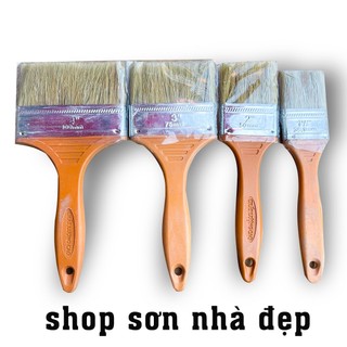 Chổi quét sơn cán nhựa nâu đủ kích thước giá xưởng