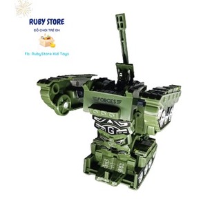 [Đồ chơi chạy trớn] XE TĂNG BIẾN HÌNH ROBOT BẰNG SẮT (Military robot)
