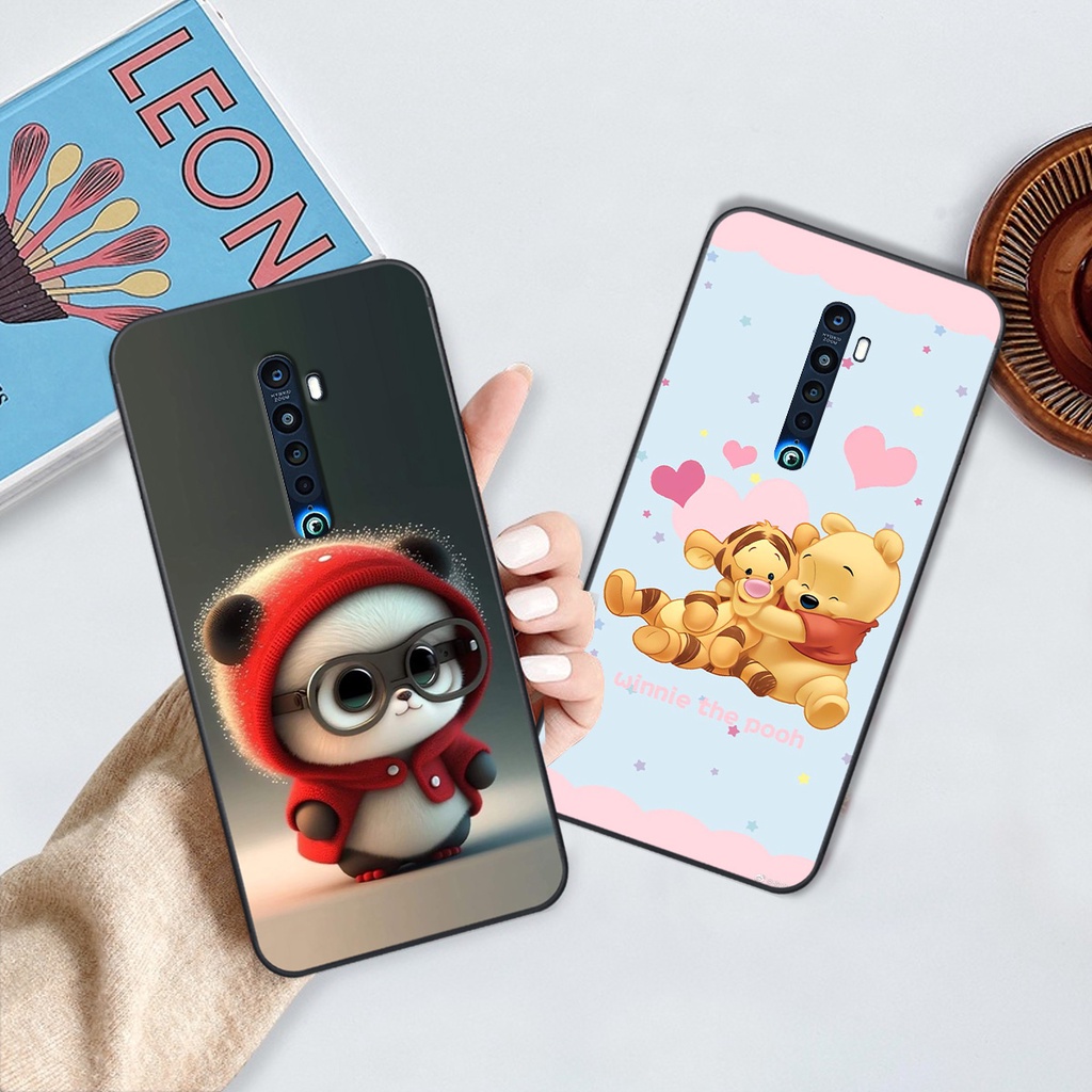 Ốp Oppo Reno 2f / Reno2 F in hình gấu cute dễ thương siêu xinh đáng yêu