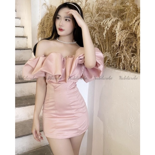 ĐẦM HỒNG BẸT VAI BÈO PHỒNG💗