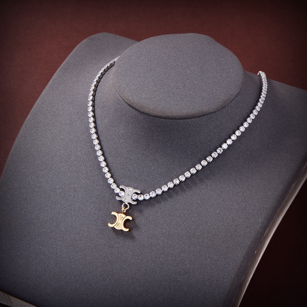 Dây chuyền nữ Celine Celin trang trí logo sành điệu