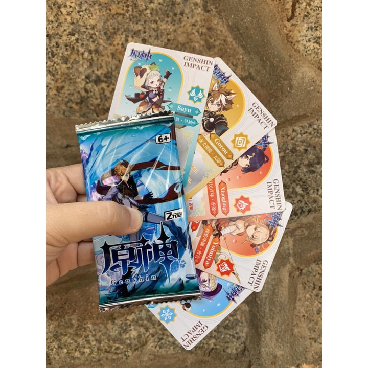 Box thẻ Bay nhân phẩm game Genshin Impact - Baystore