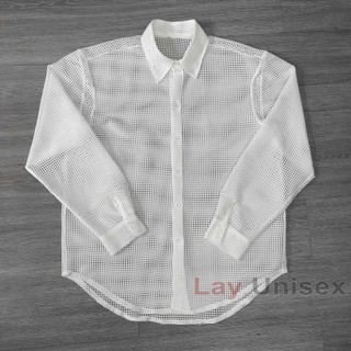 Áo sơ mi nam lưới tay dài