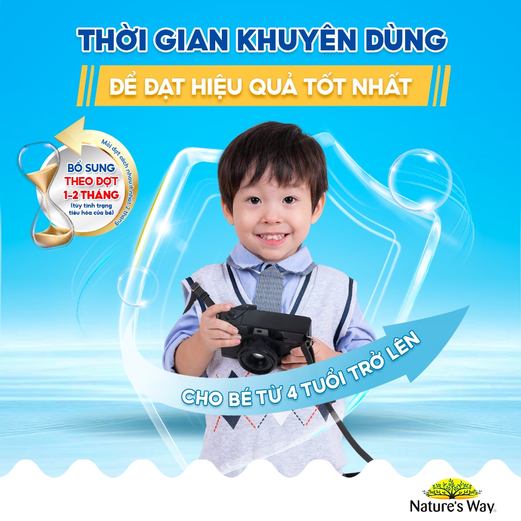 Kẹo Dẻo Cho Bé Nature's Way Kids Smart Probiotic Choc Balls Lợi Khuẩn Tốt Cho Hệ Tiêu Hoá 50 Viên