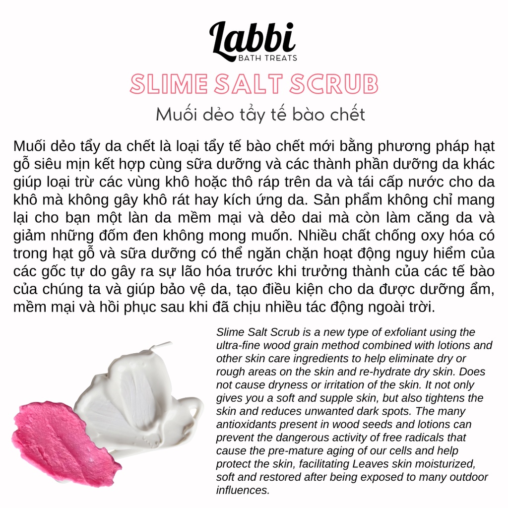 Muối dẻo tẩy tế bào chết body TROPICAL GARDEN  Slim salt srcub