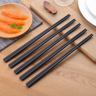 Bộ 10 đôi đũa nhựa - đũa ăn chịu nhiệt kháng khuẩn kiểu Nhật chống trơn 2381 BẢO NHI SHOP